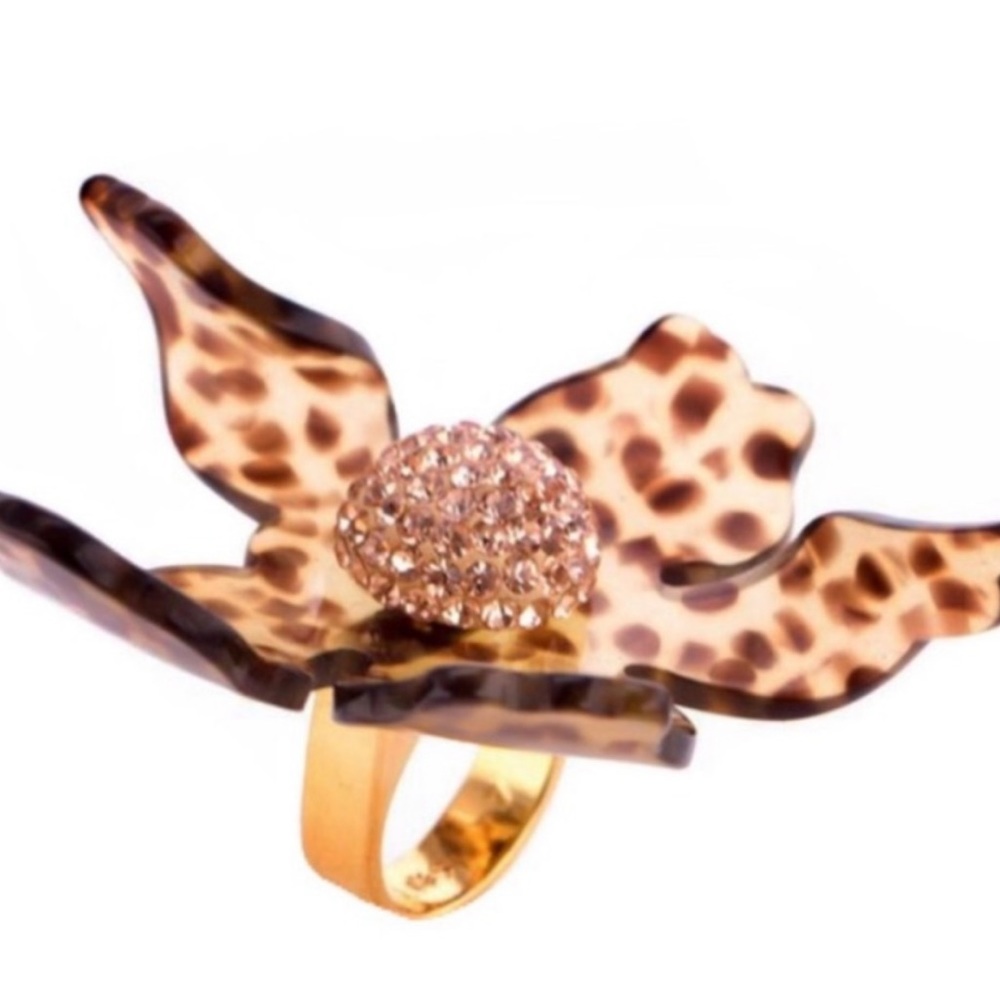 LELE Sadoughi leopard paper Lele Ring